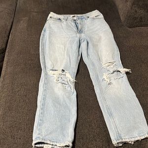 The Mom high rise curve love A&F Jeans